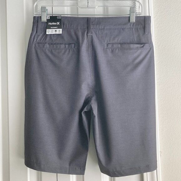Hurley Men's Hybrid printed walk shorts 4-way stretch Gray NWT size 28 - Picture 7 of 9